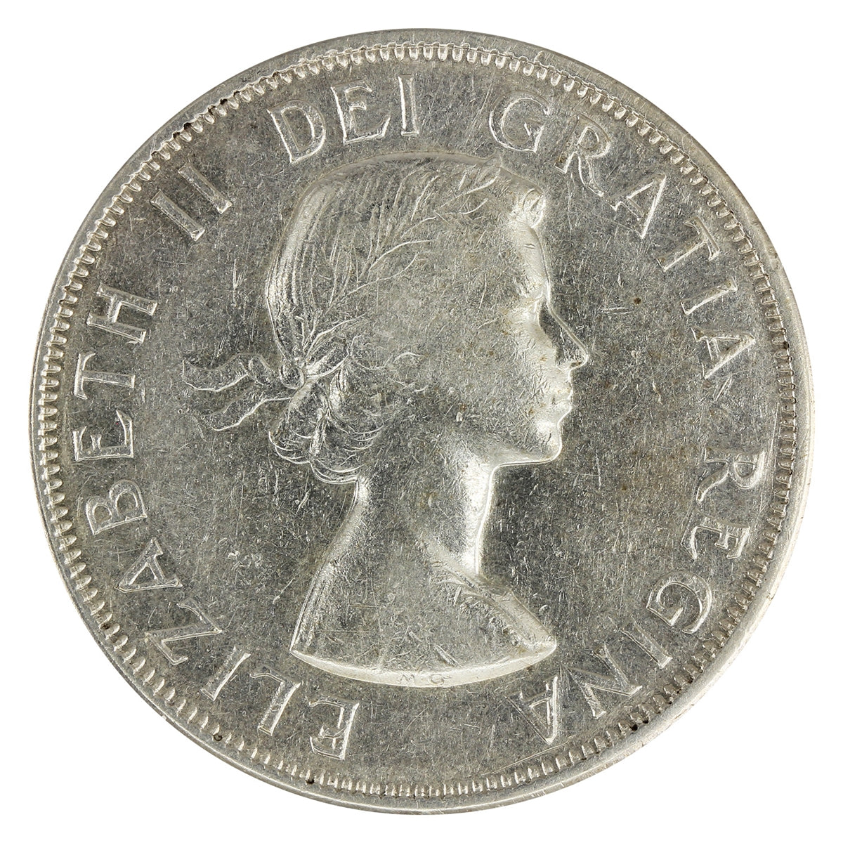 1958 Dot Canada 50-cents F-VF (F15)