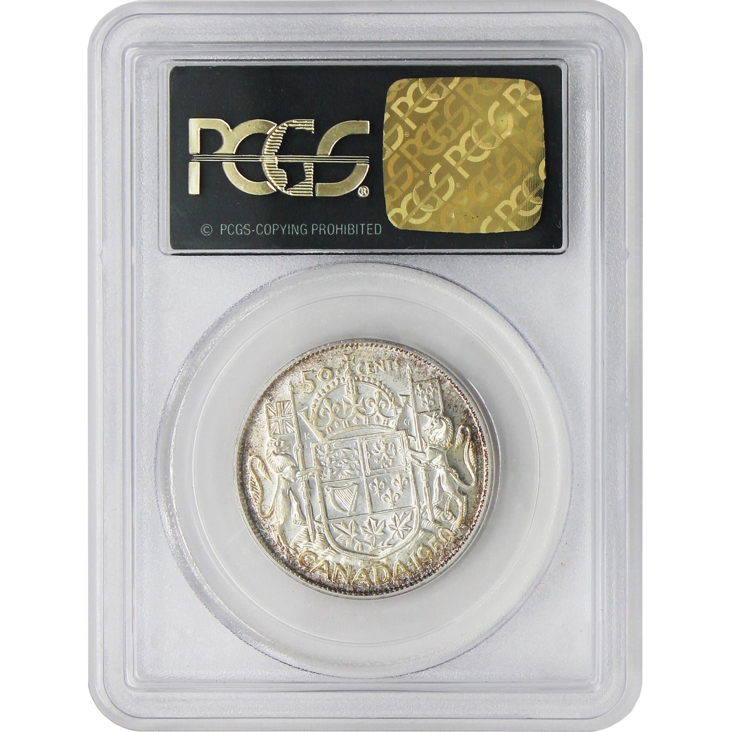 1950 No Design Canada 50-cents PCGS Certified MS64
