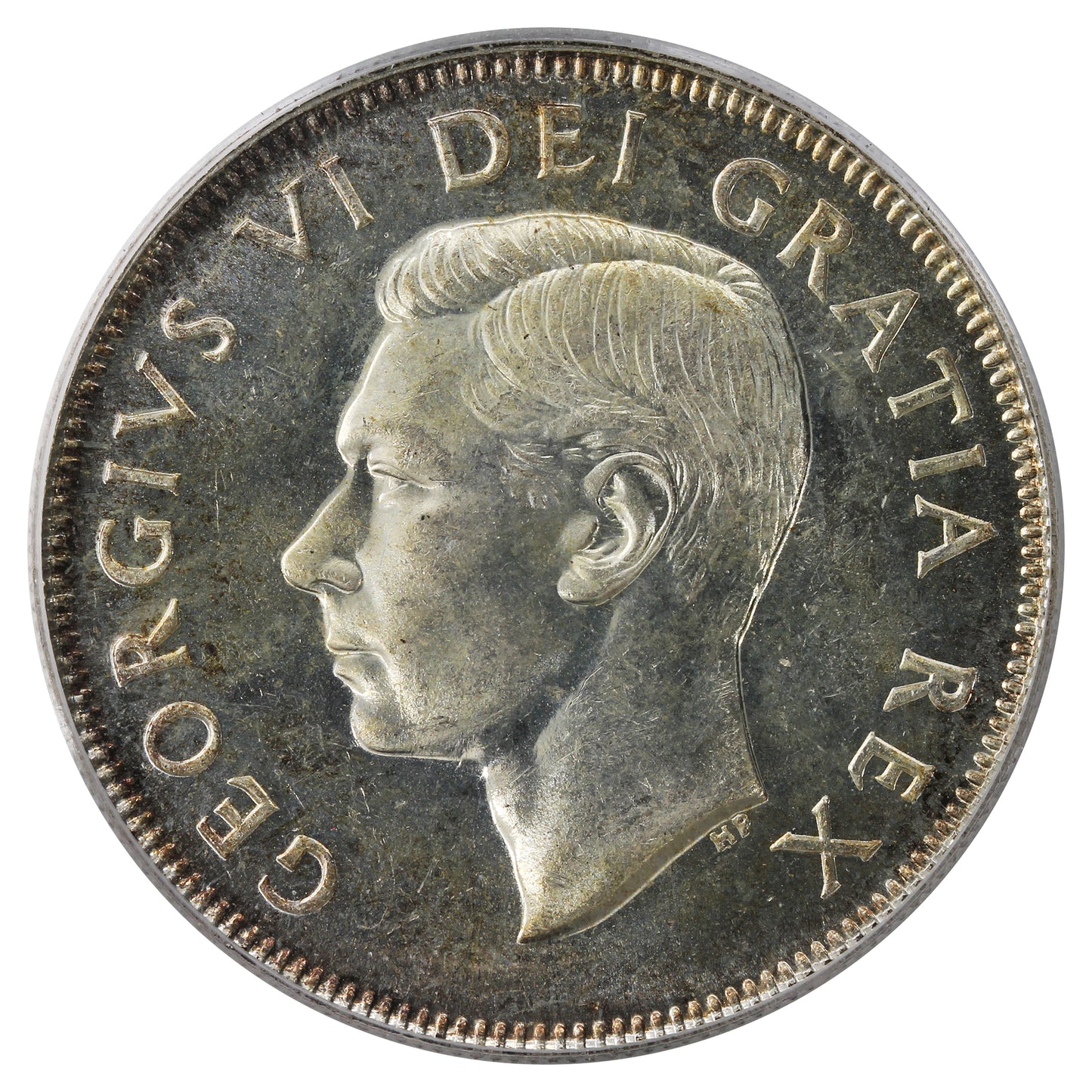 1950 No Design Canada 50-cents PCGS Certified MS64