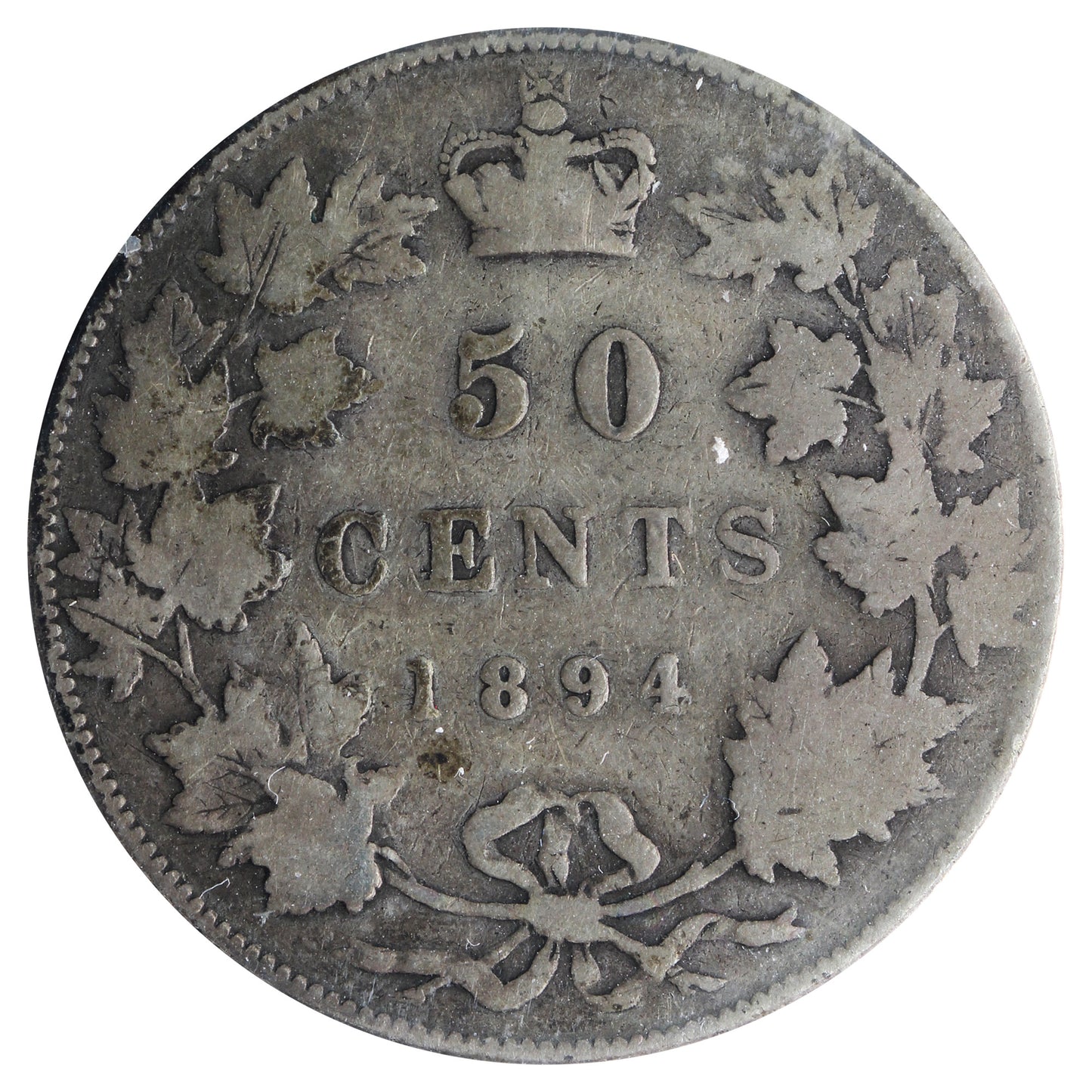 1894 Canada 50-cents ICCS Certified G6