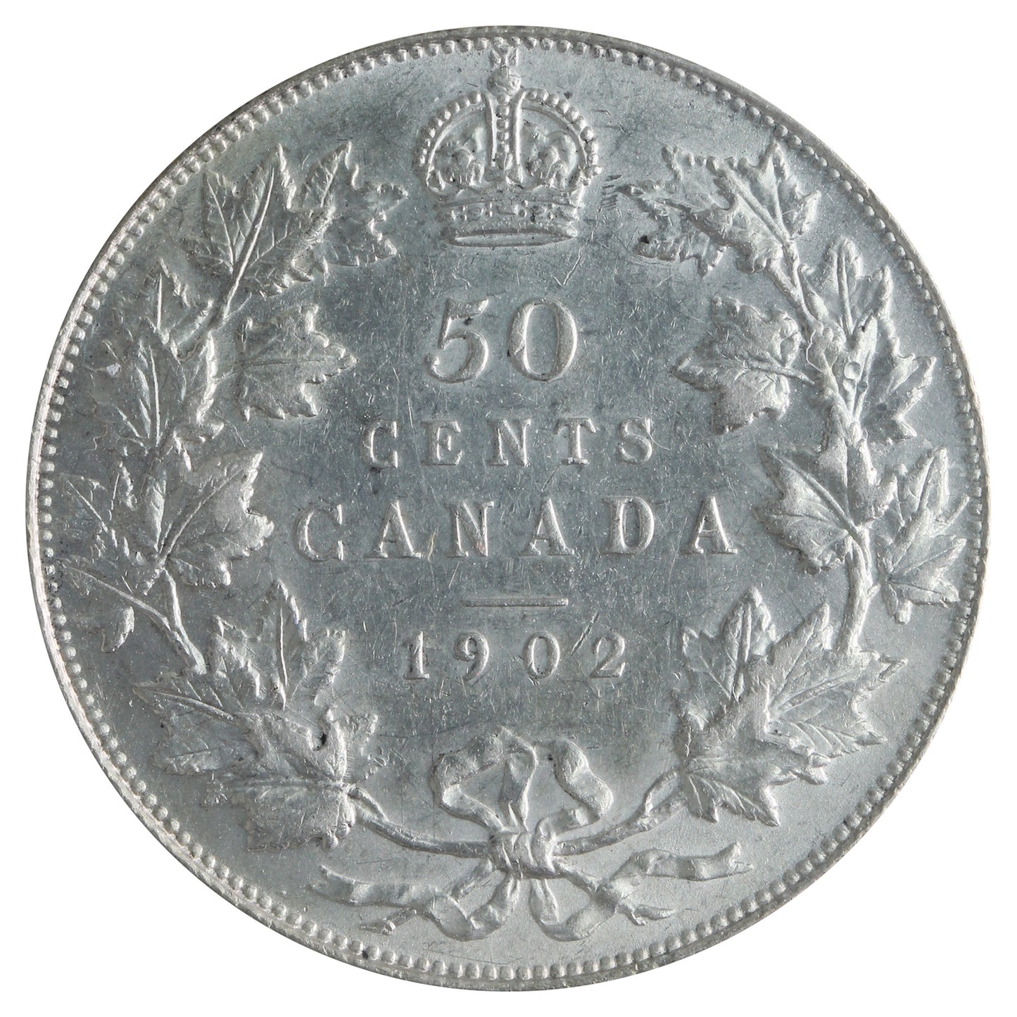1902 Canada 50-cents ICCS Certified EF45