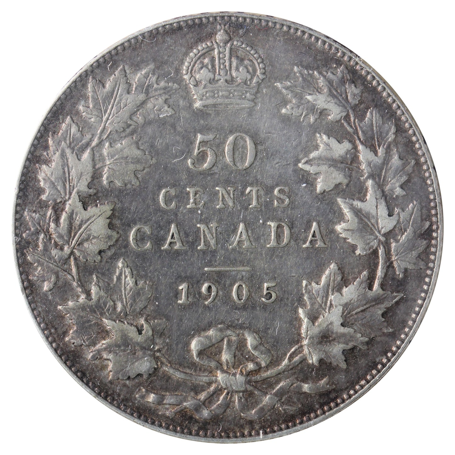 1905 Canada 50-cents ICCS Certified VF30