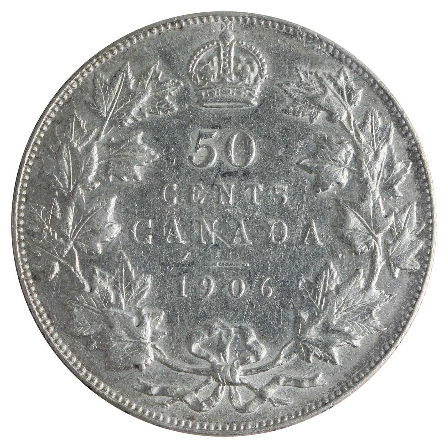 1906 Canada 50-cents ICCS Certified EF40