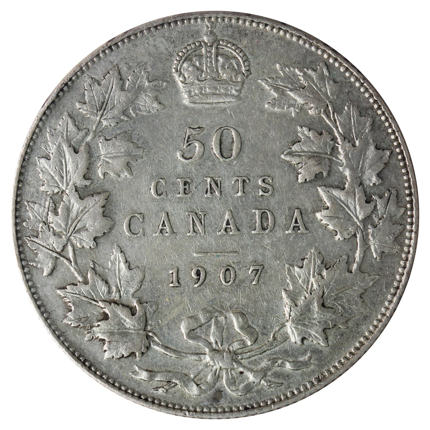 1907 Canada 50-cents ICCS Certified EF40