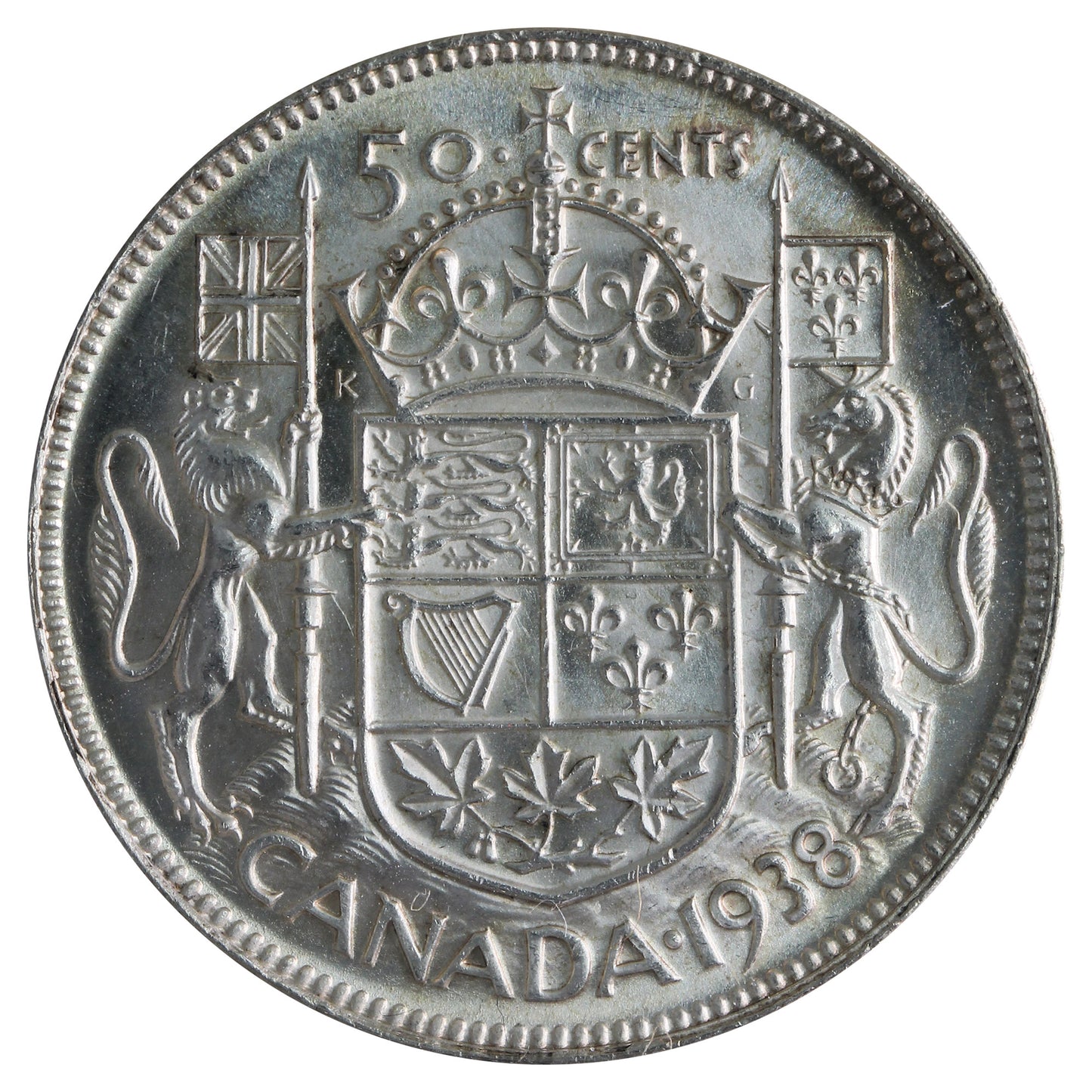1938 Canada 50-cents ICCS Certified MS63 (XXR 557)