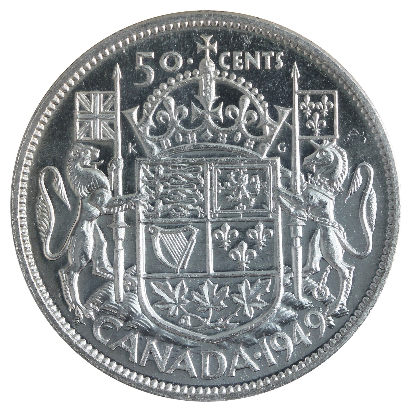 1949 Canada 50-cents ICCS Certified MS64 (XVR 121)