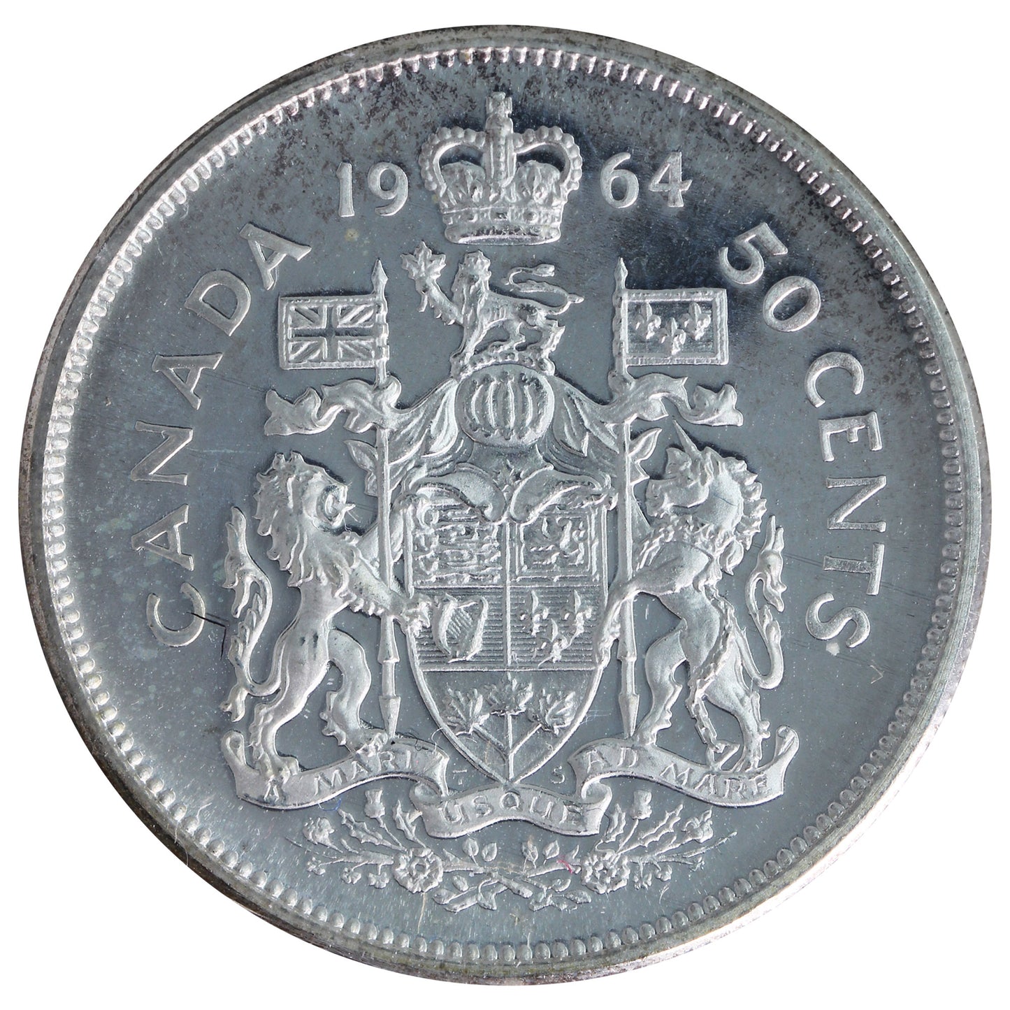 1964 Canada 50-cents ICCS Certified PL66 Ultra Heavy Cameo