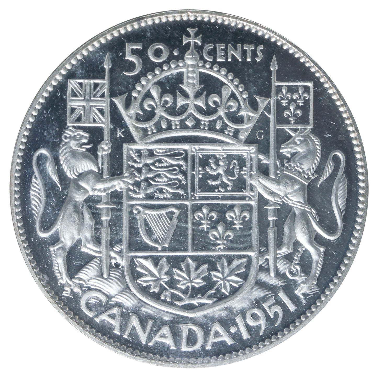 1951 Canada 50-cents ICCS Certified SP64