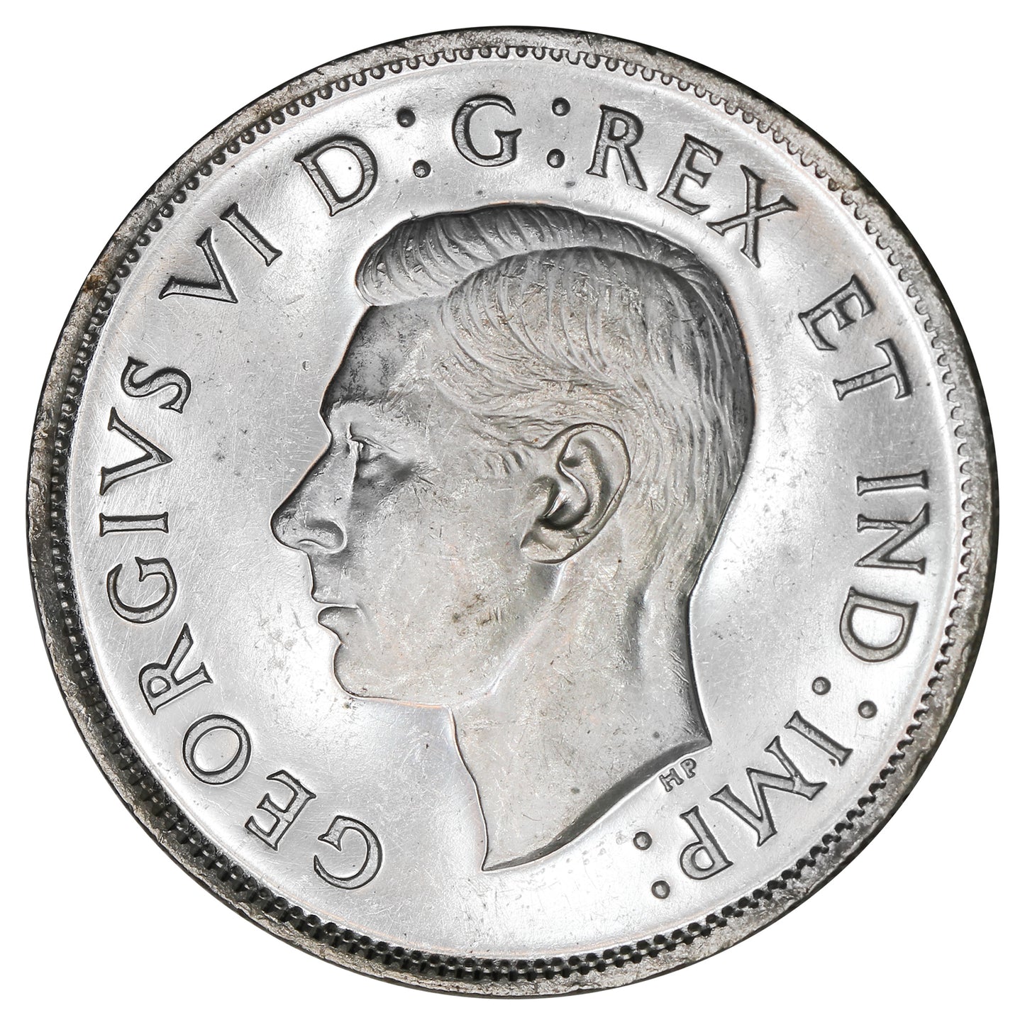 1941 Canada 50-cents AU-UNC (AU55) Heavy Cameo