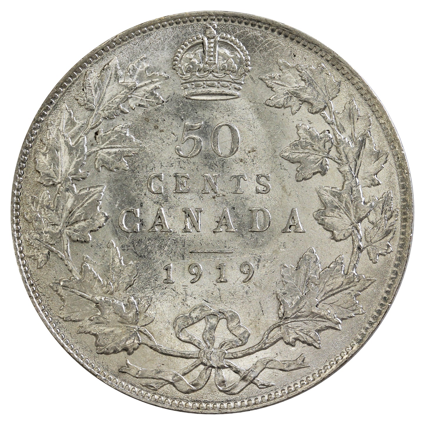 1919 Canada 50-cents UNC+ (MS-62) $