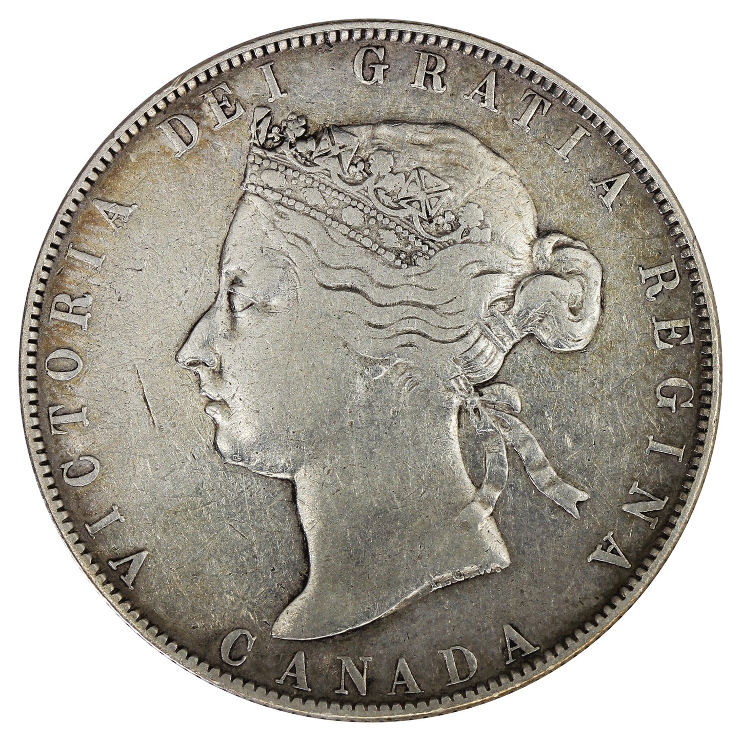 1888 Obv. 3 Canada 50-cents F-VF (F15) $