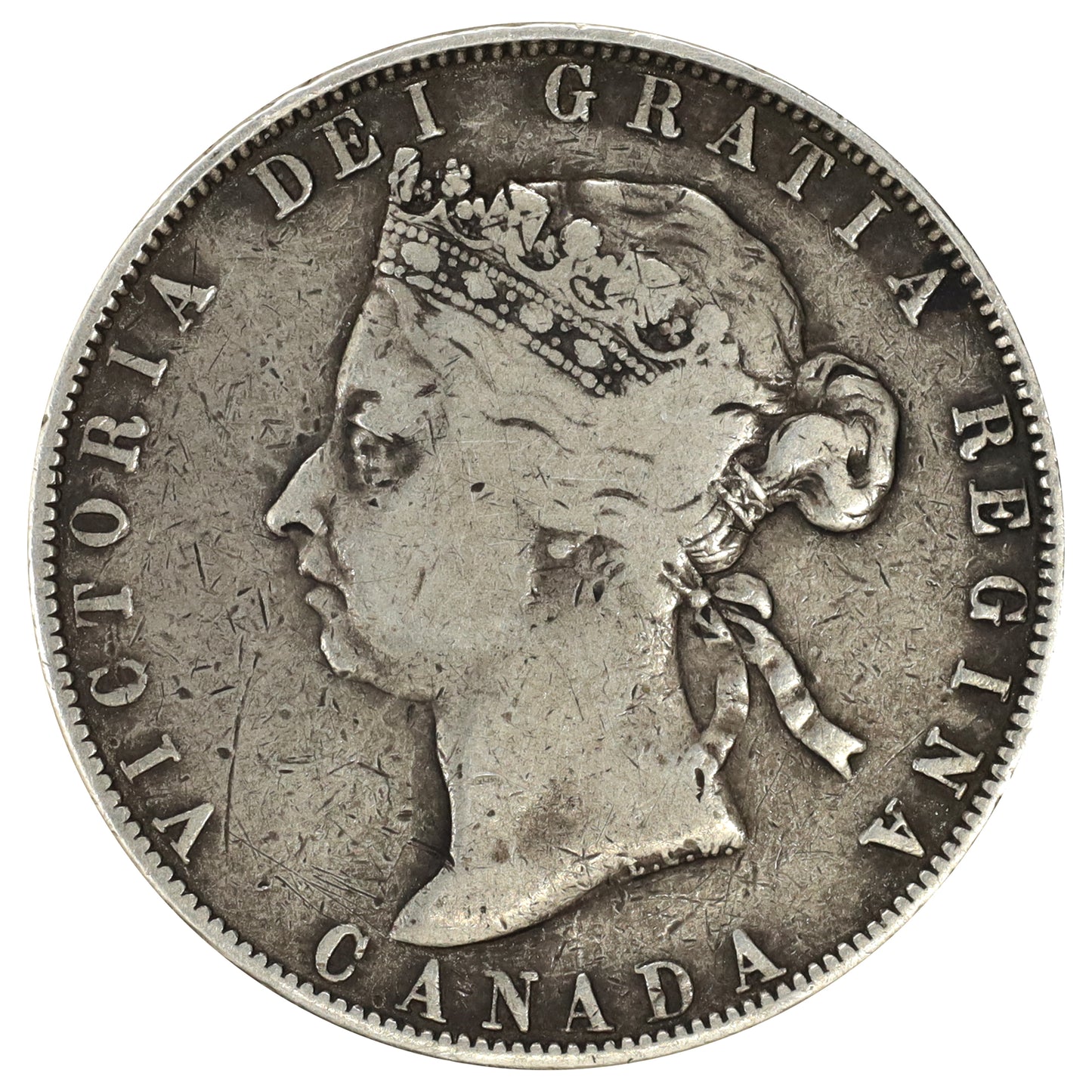 1890H Canada 50-cents Fine (F12) $