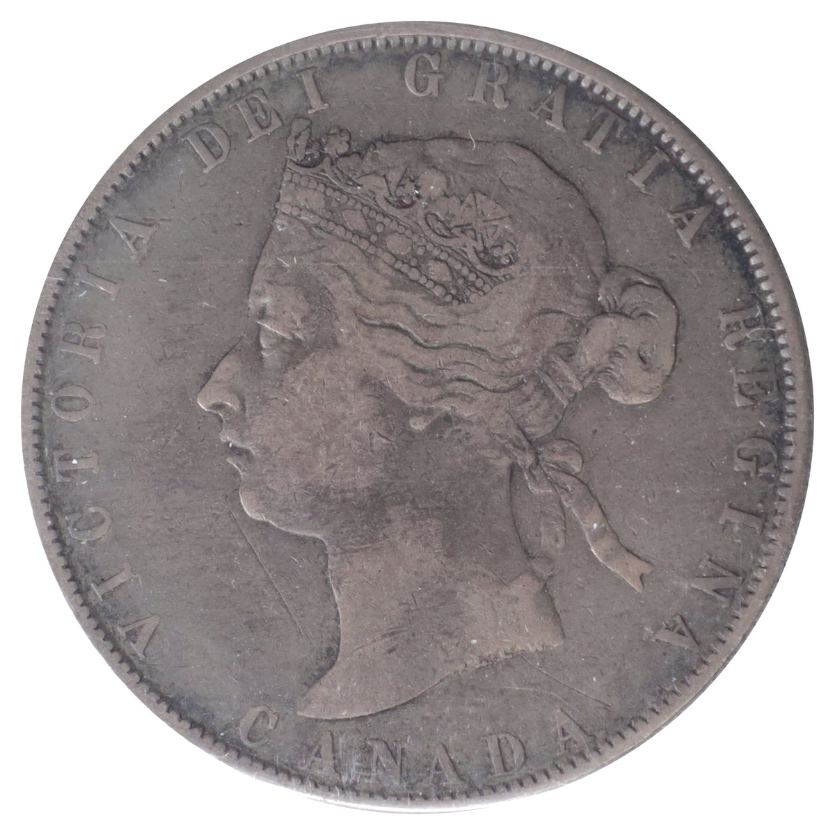 1871H Canada 50-cents ICCS Certified F15