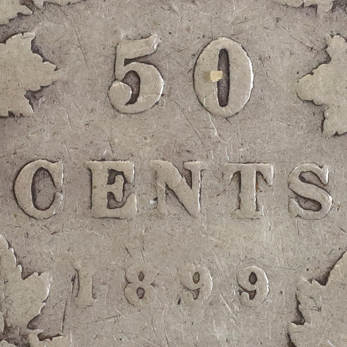 1899 Large First 9 Canada 50-cents ICCS Certified G6