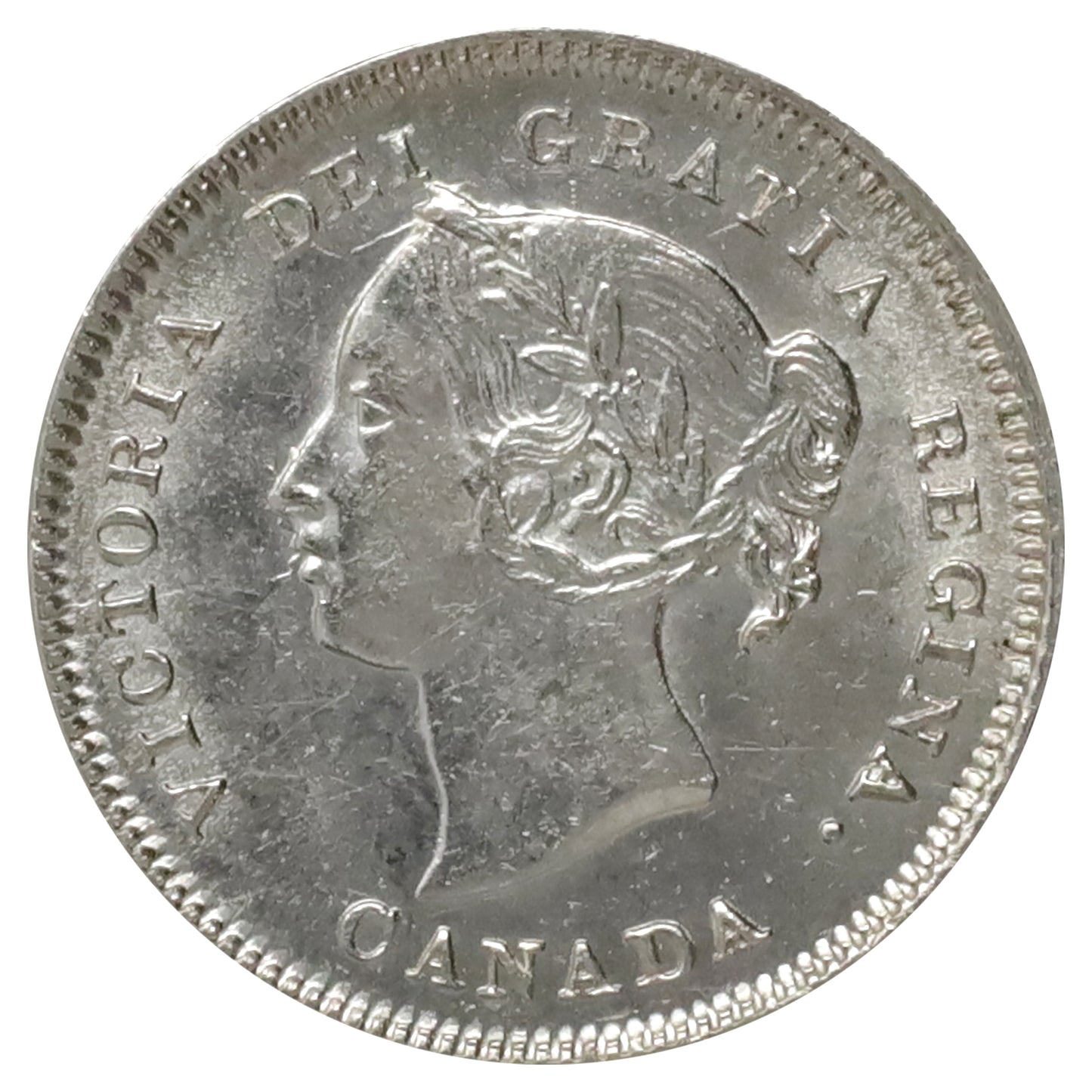 1880H Obv. 3 Canada 5-cents Brilliant Uncirculated (MS63) $