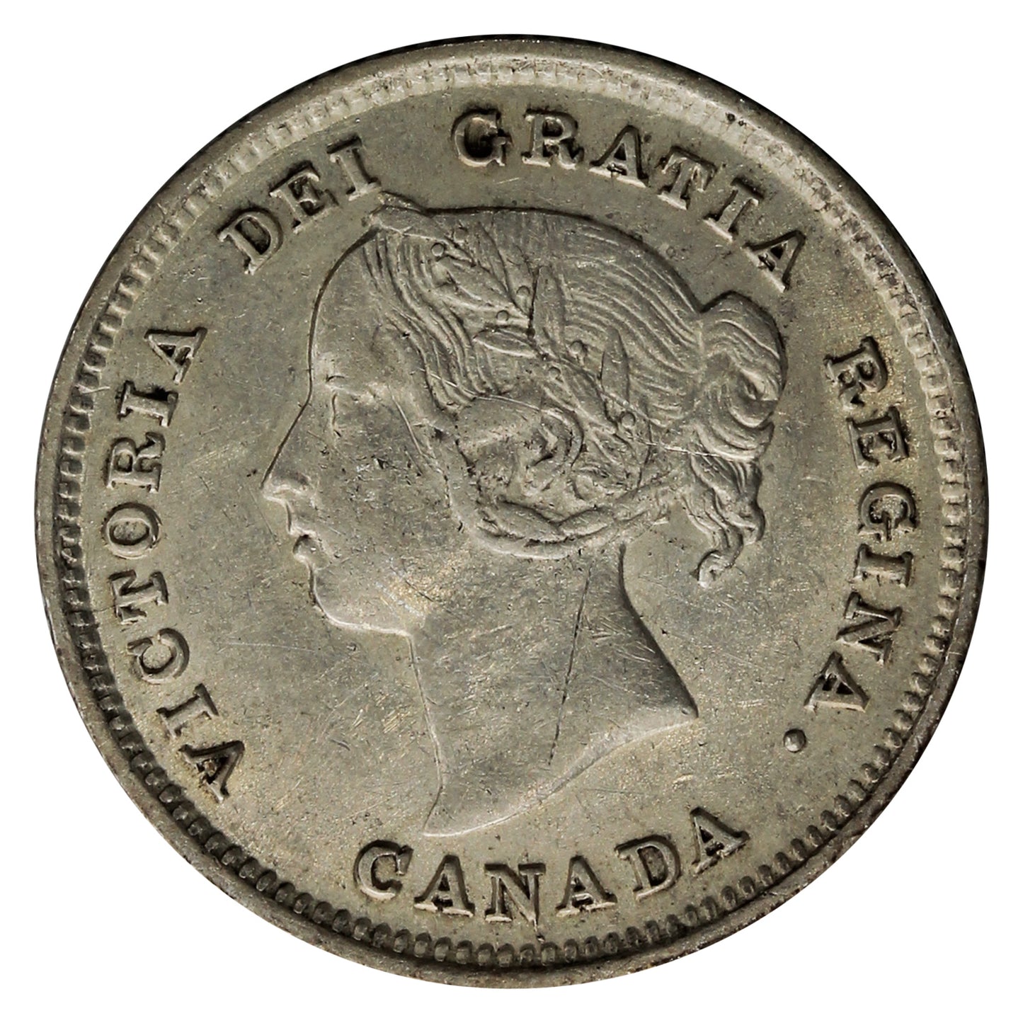 1891 Obv. 5 Canada 5-cents EF-AU (EF45) $