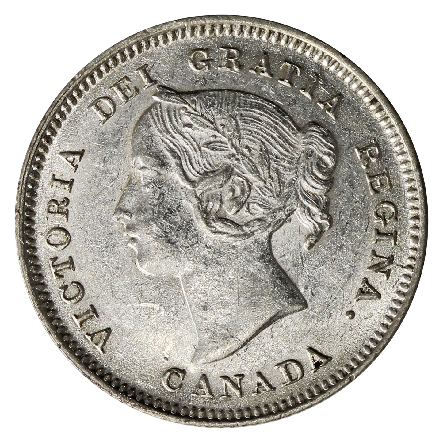 1900 Oval 0's Canada 5-cents EF-AU (EF45) $