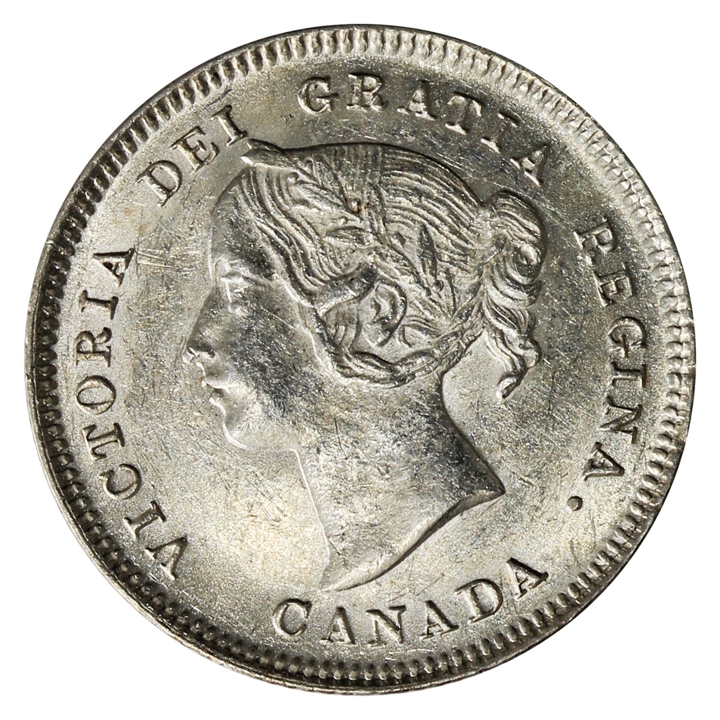 1900 Oval 0's Canada 5-cents AU-UNC (AU55) $