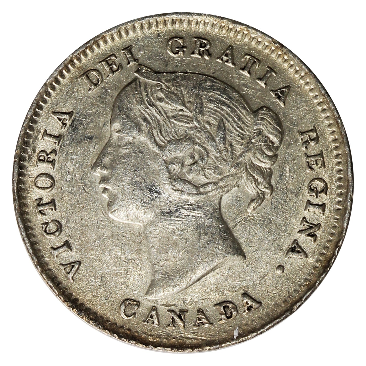 1900 Round 0's Canada 5-cents VF-EF (VF30) $