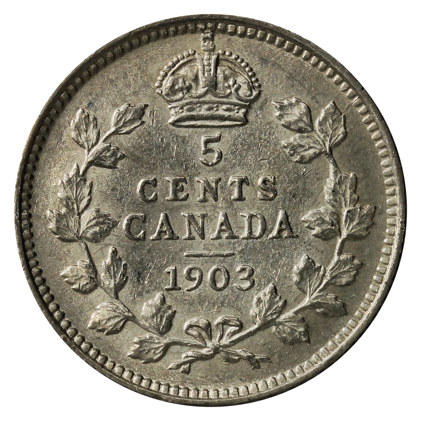 1903 Canada 5-cents EF-AU (EF45) $