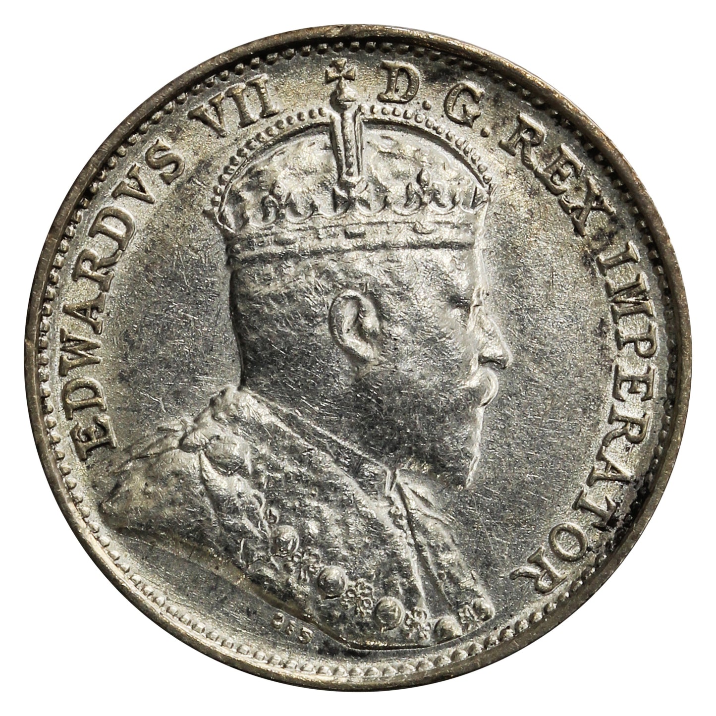 1908 Small 8 Canada 5-cents EF-AU (EF45) $