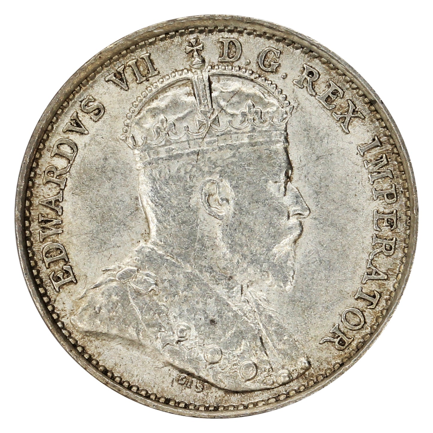 1909 Round Leaves Canada 5-cents Almost Uncirculated (AU50) $