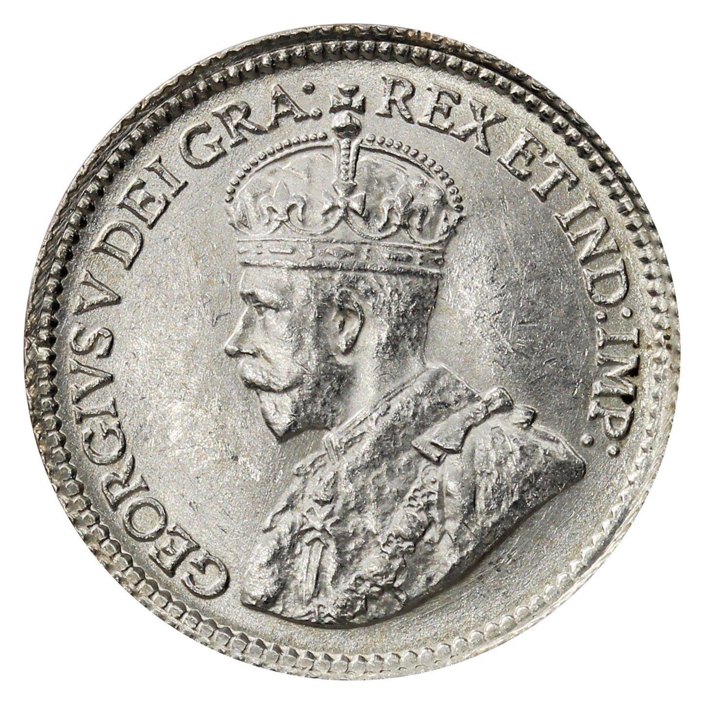 1918 Canada 5-cents Uncirculated (MS60)