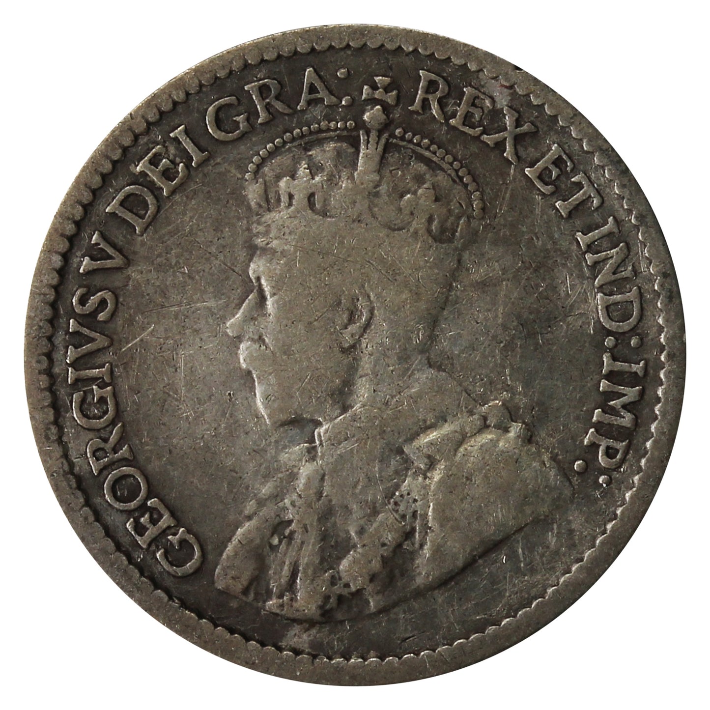 1913 Canada 5-cents Very Good (VG8)