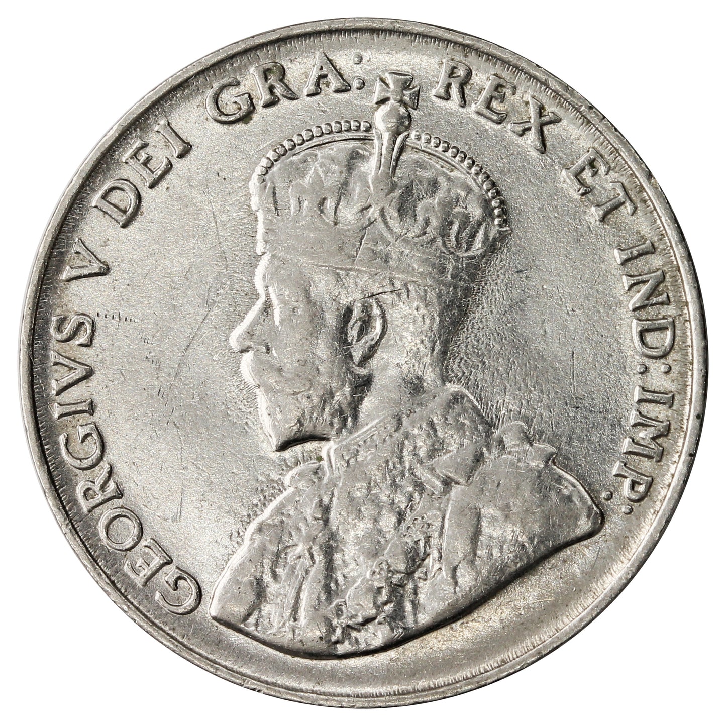 1923 Canada 5-cents Almost Uncirculated (AU50) $