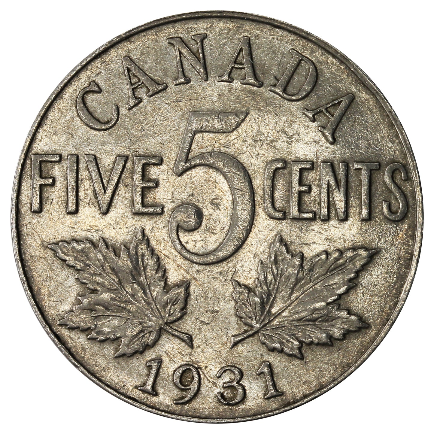 1931 Canada 5-cents VF-EF (VF30)