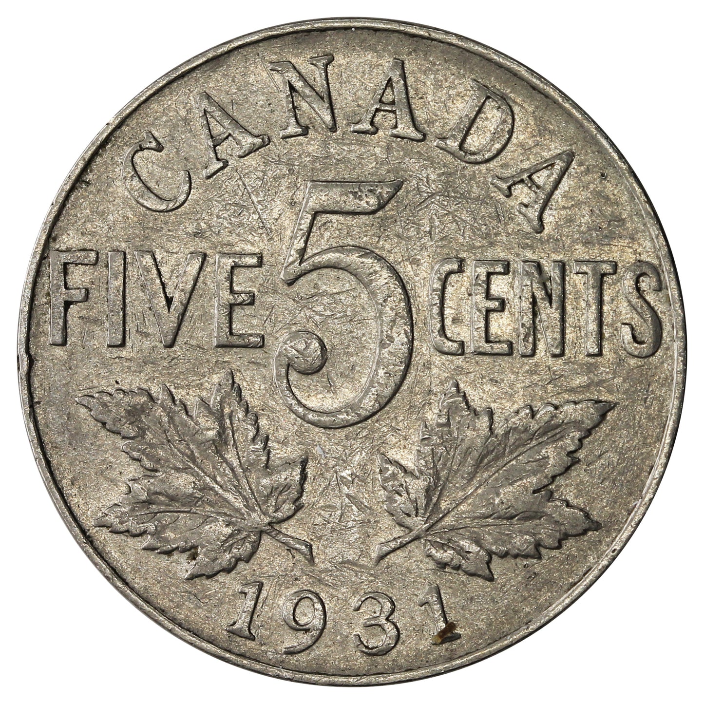 1931 Canada 5-cents F-VF (F15)