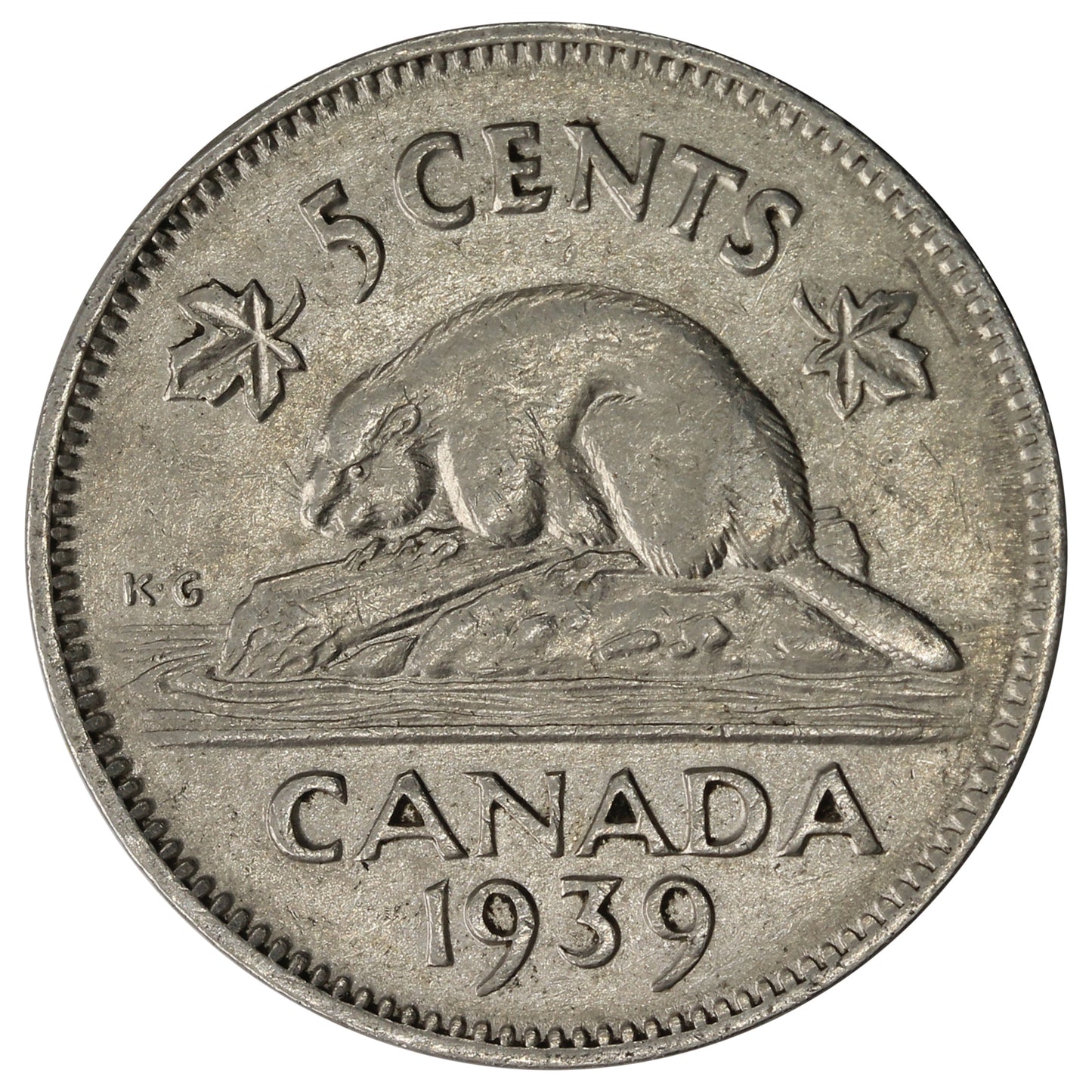 1939 Canada 5-cents Circulated