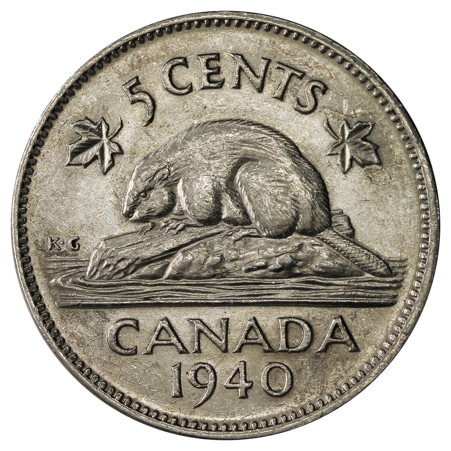 1940 Canada 5-cents UNC+ (MS62)