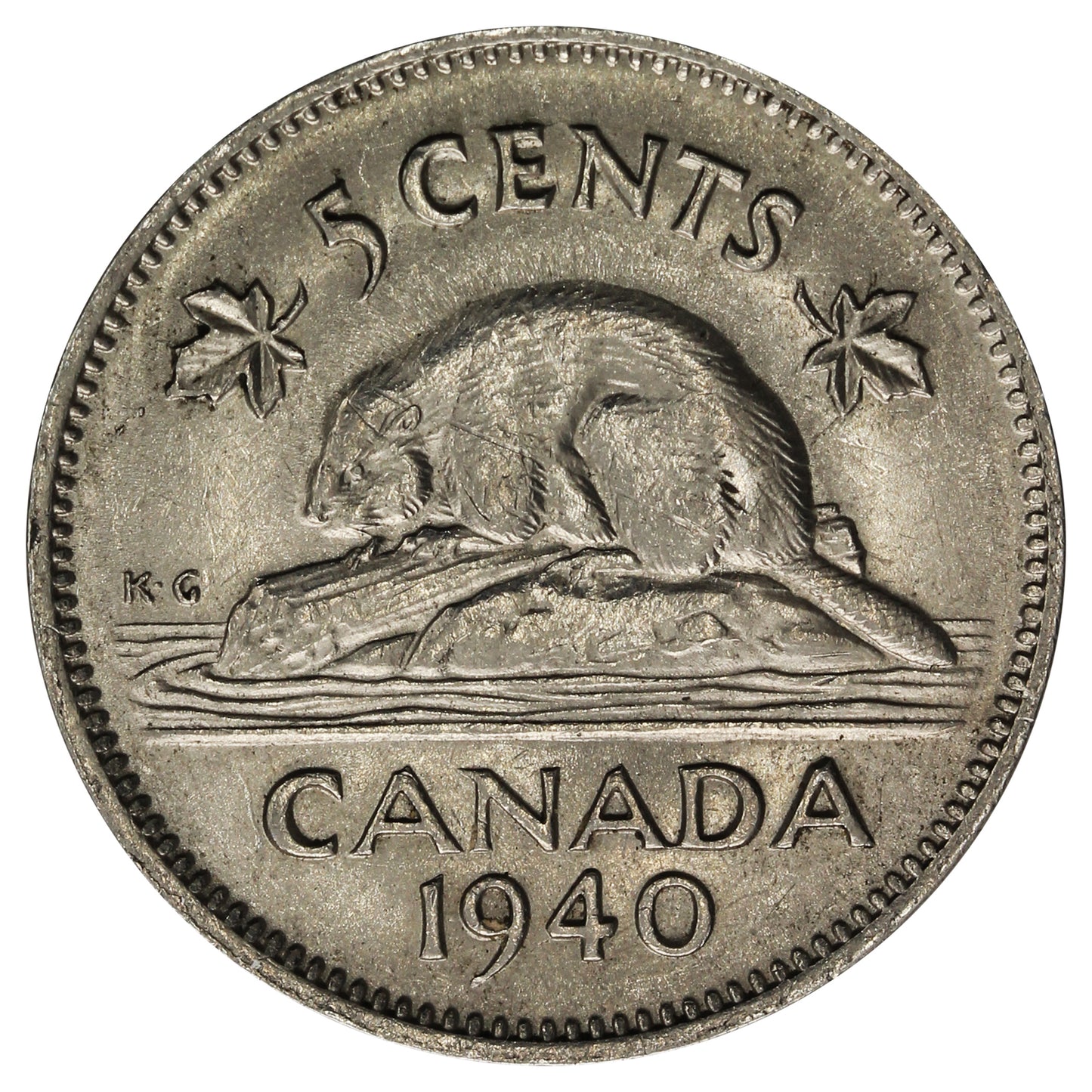 1940 Canada 5-cents Uncirculated (MS60)