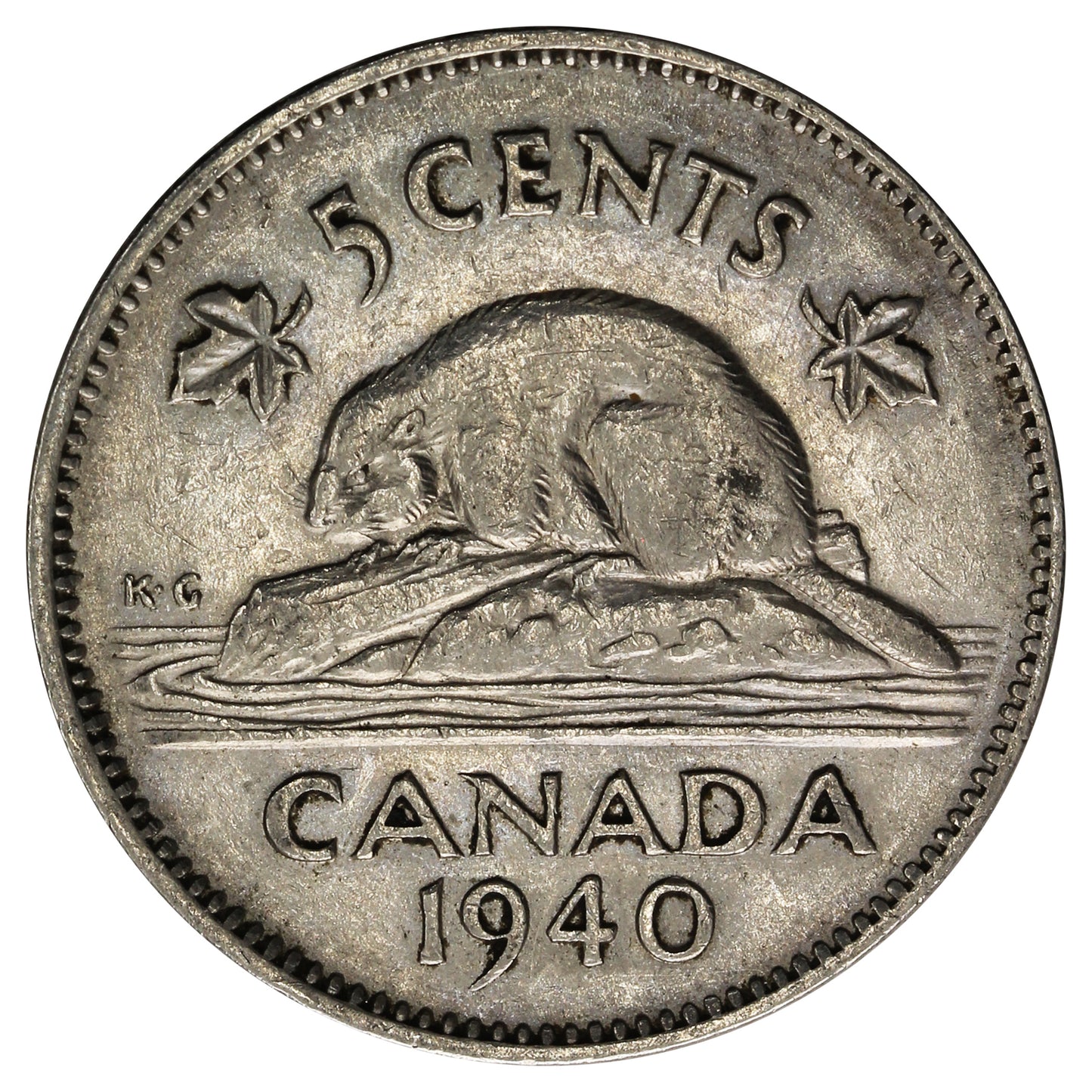 1940 Canada 5-cents Very Fine (VF20)