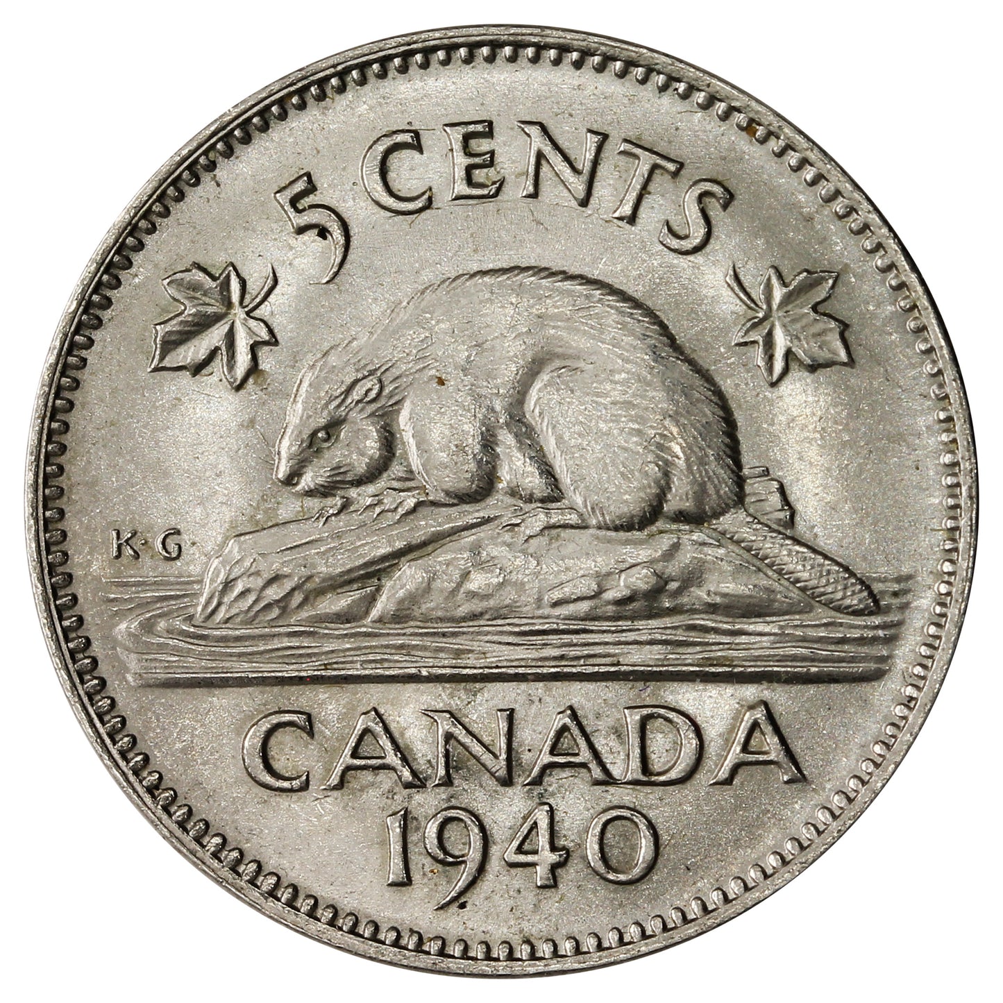 1940 Canada 5-cents Brilliant Uncirculated (MS63) $