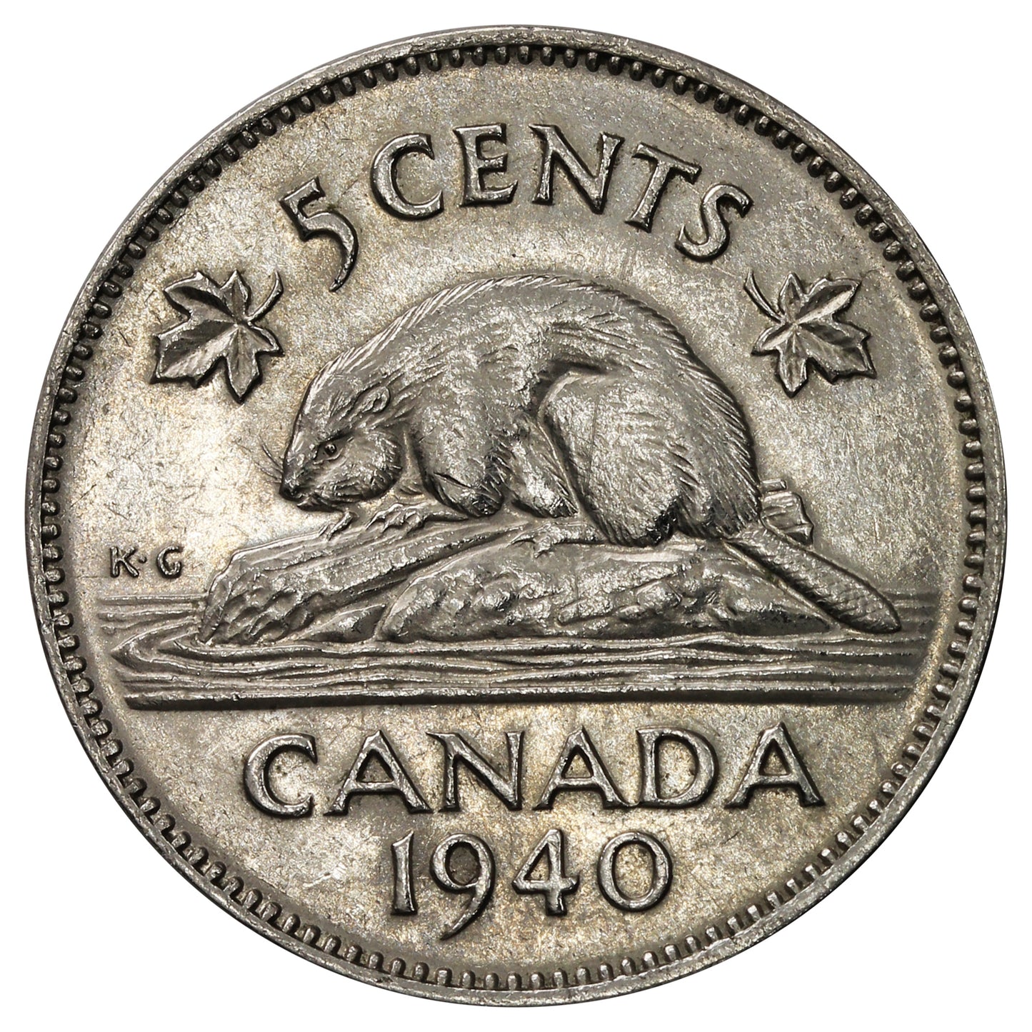 1940 Canada 5-cents AU-UNC (AU55)