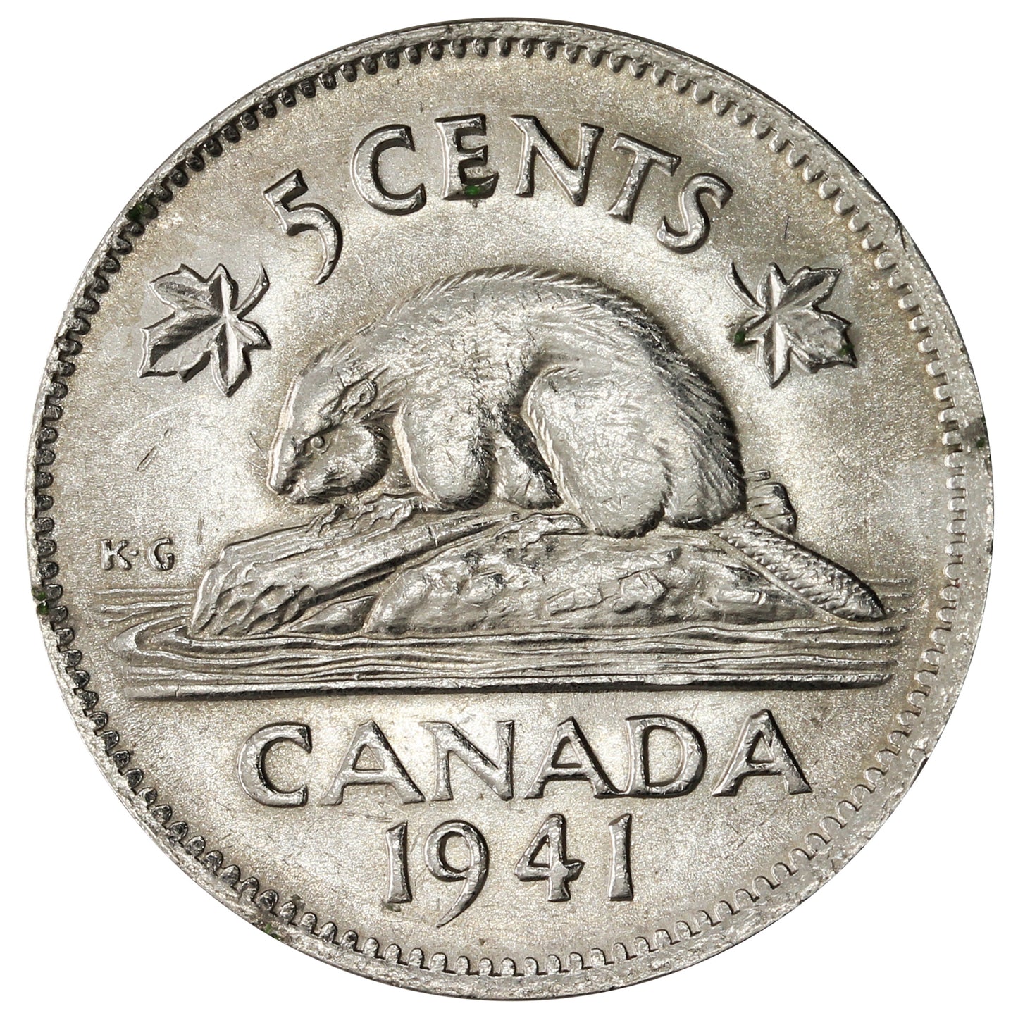 1941 Canada 5-cents Brilliant Uncirculated (MS63) $
