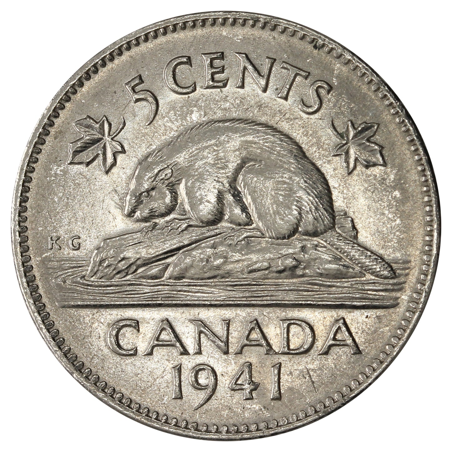 1941 Canada 5-cents Choice Brilliant Uncirculated (MS64) $