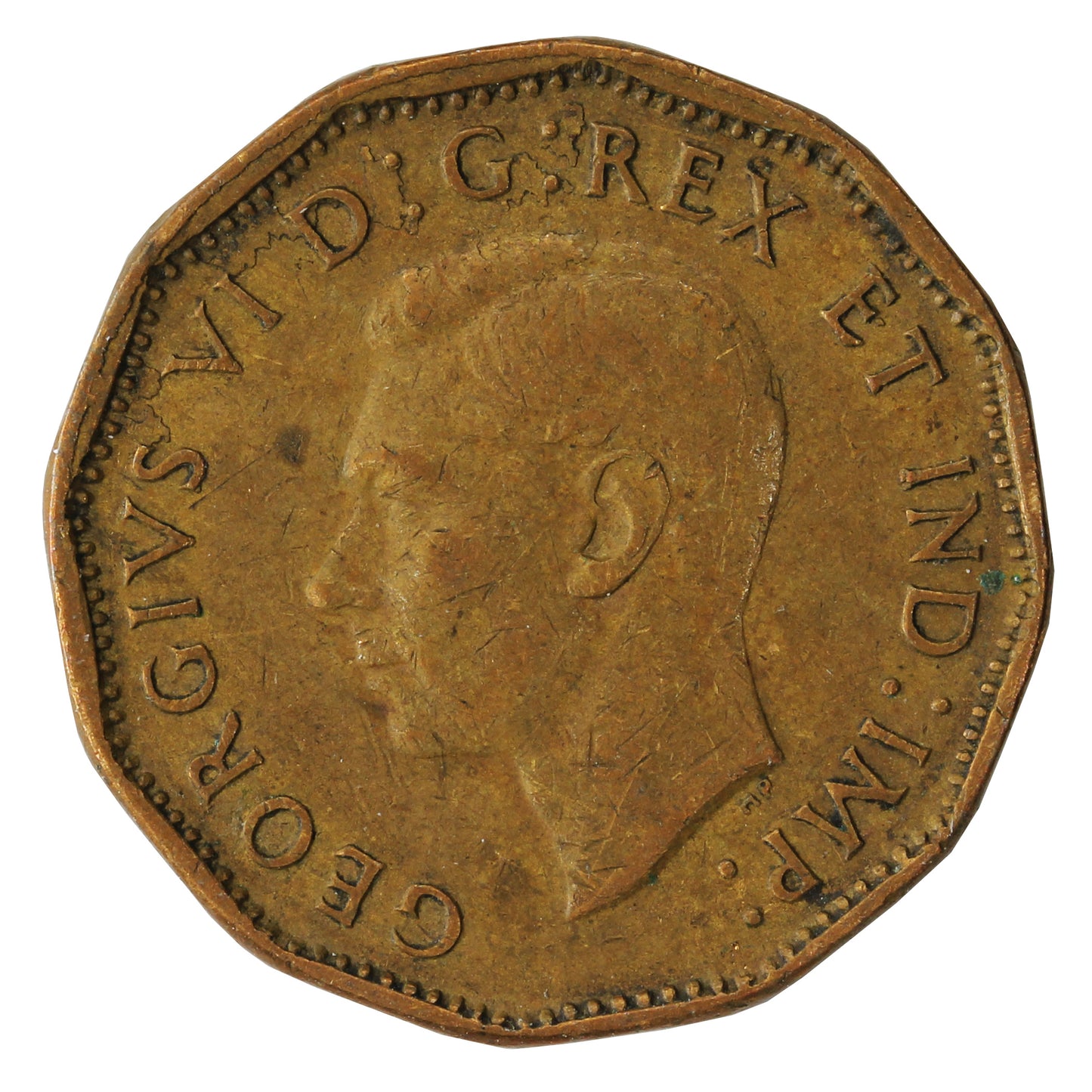 1943 Tombac Canada 5-cents Circulated