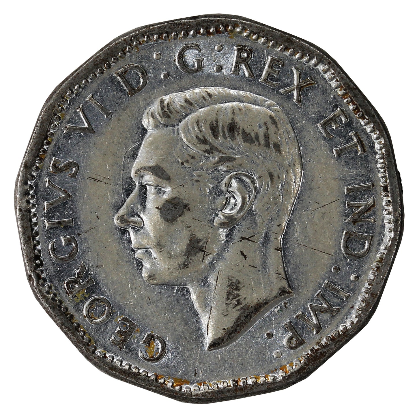 1944 Canada 5-cents Circulated