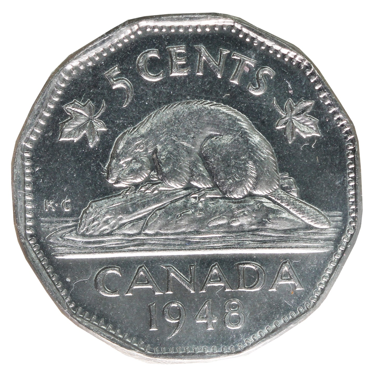 1948 Canada 5-cents ICCS Certified MS64