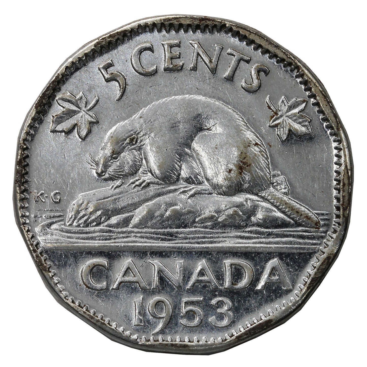 1953 SS Canada 5-cents Extra Fine (EF40)
