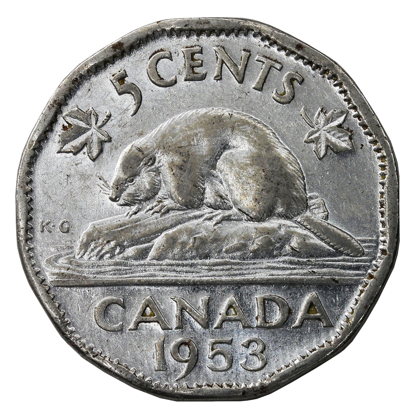 1953 SS Canada 5-cents Circulated