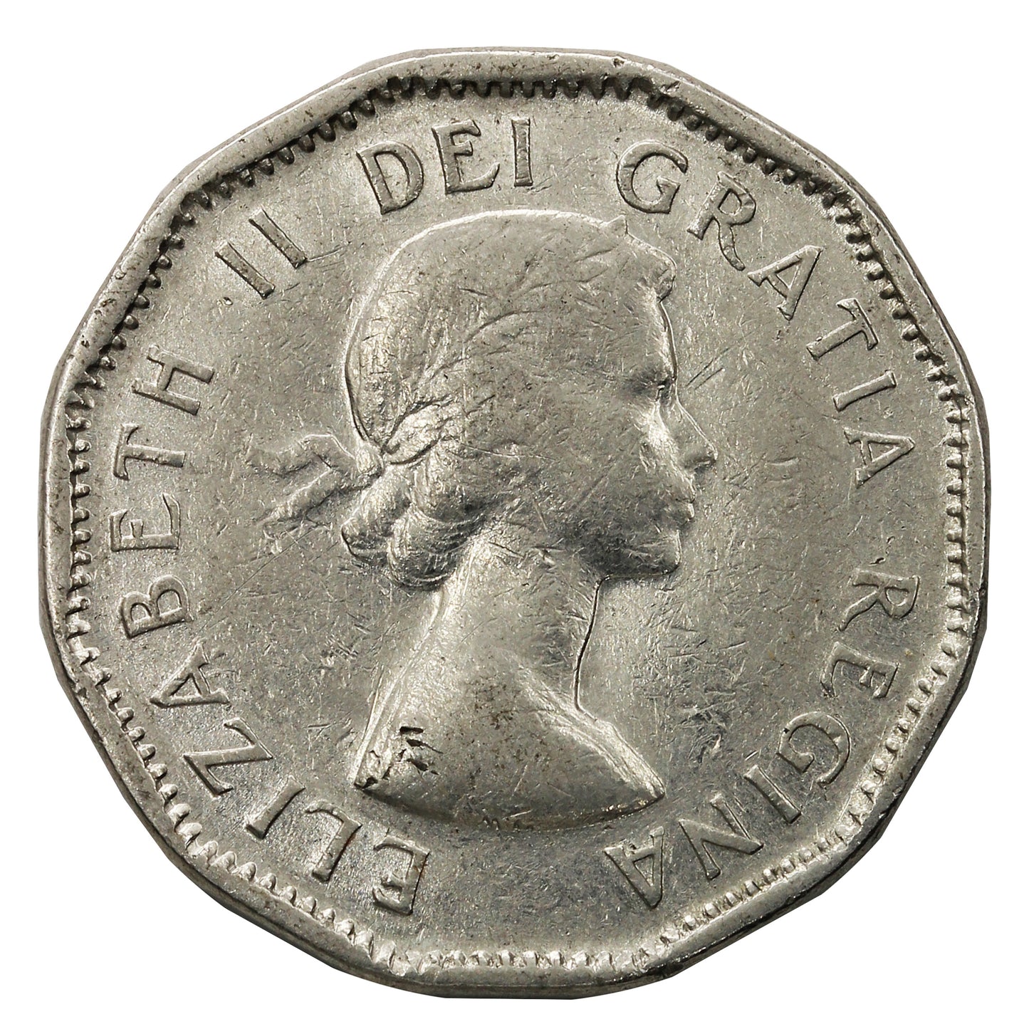 1956 Canada 5-cents Circulated