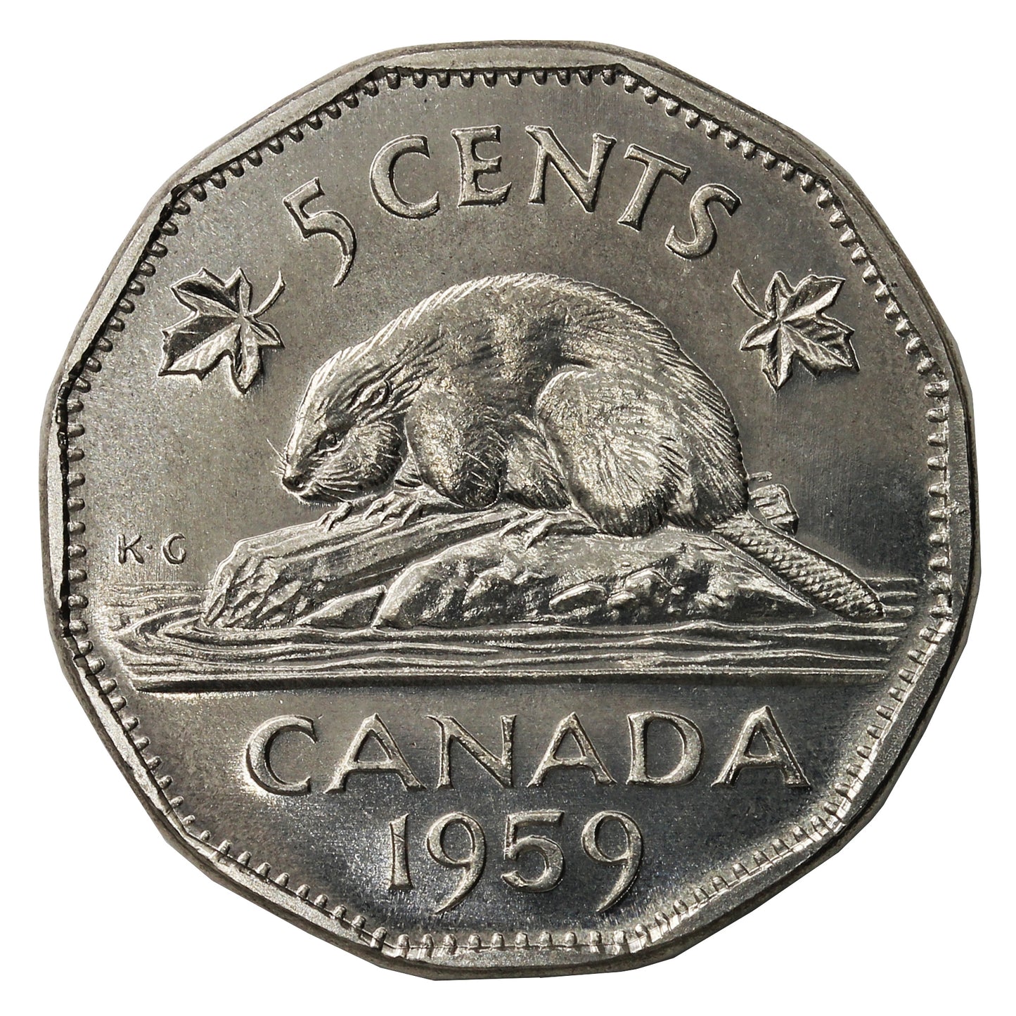 1959 Canada 5-cents Proof Like