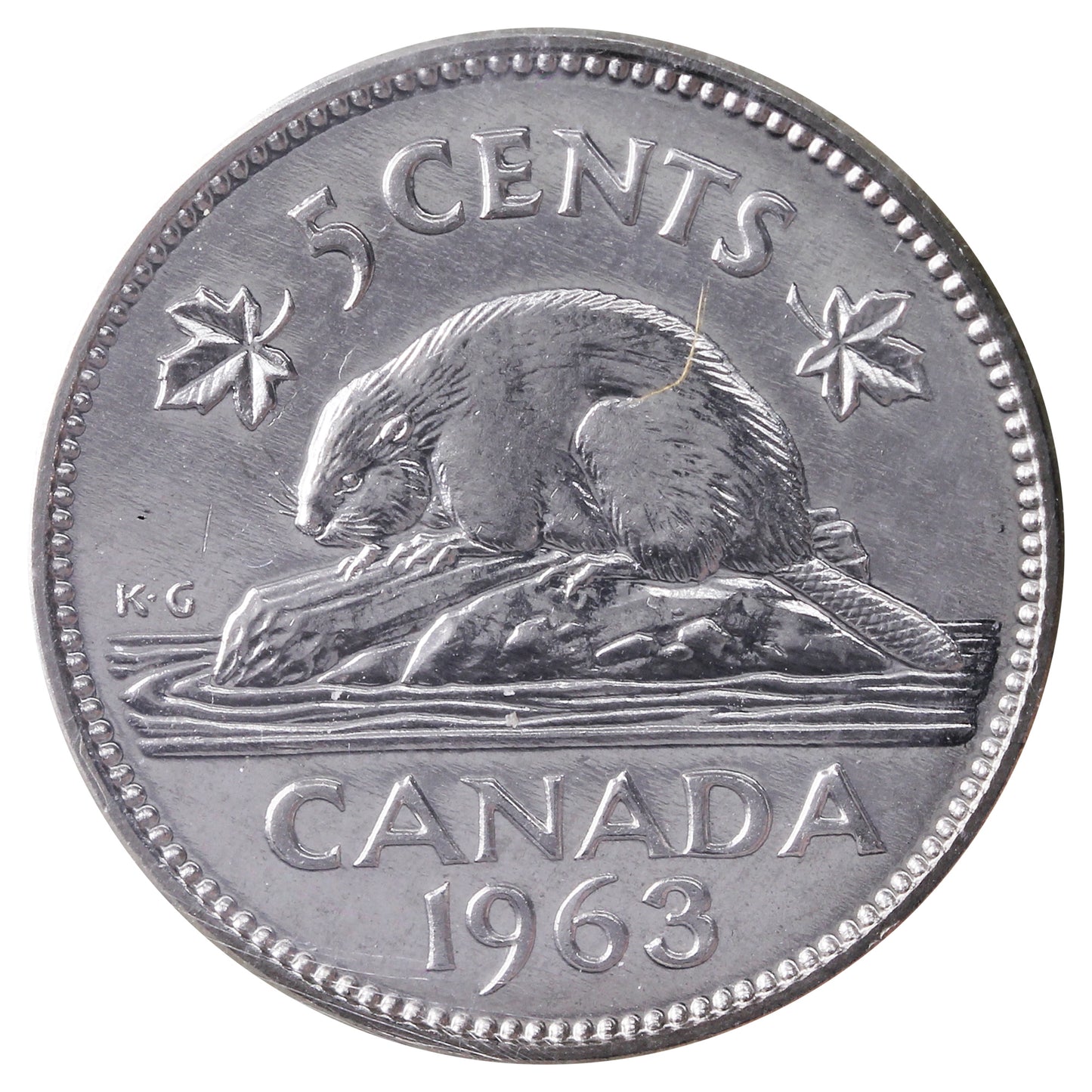 1963 Canada 5-cents ICCS Certified PL66 Heavy Cameo