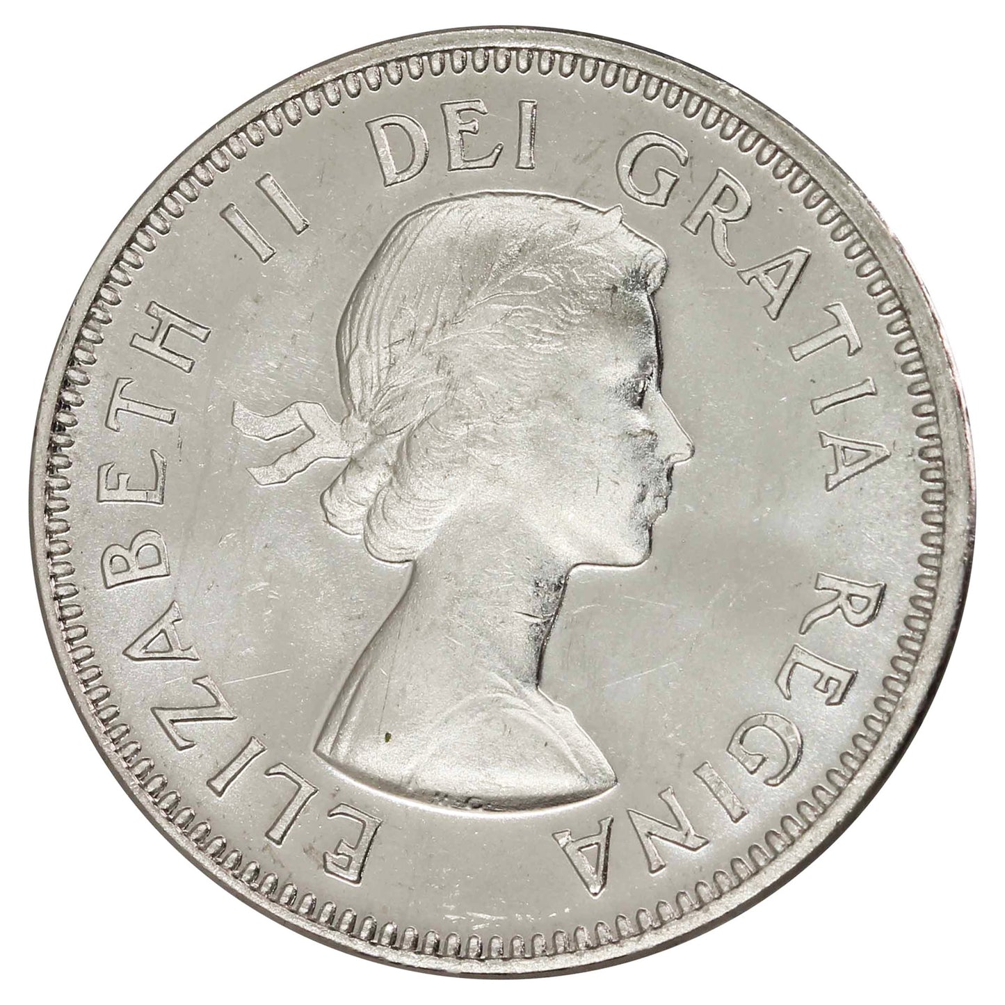 1964 Extra Water Line Canada 5-cents Brilliant Uncirculated (MS63) $