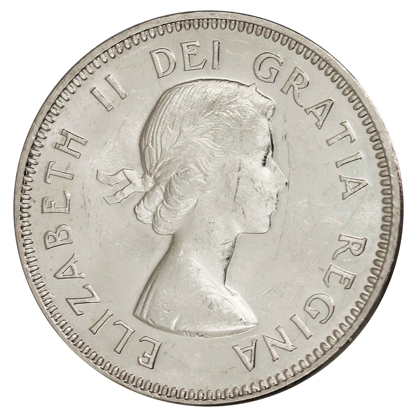 1964 Extra Water Line Canada 5-cents UNC+ (MS62) $