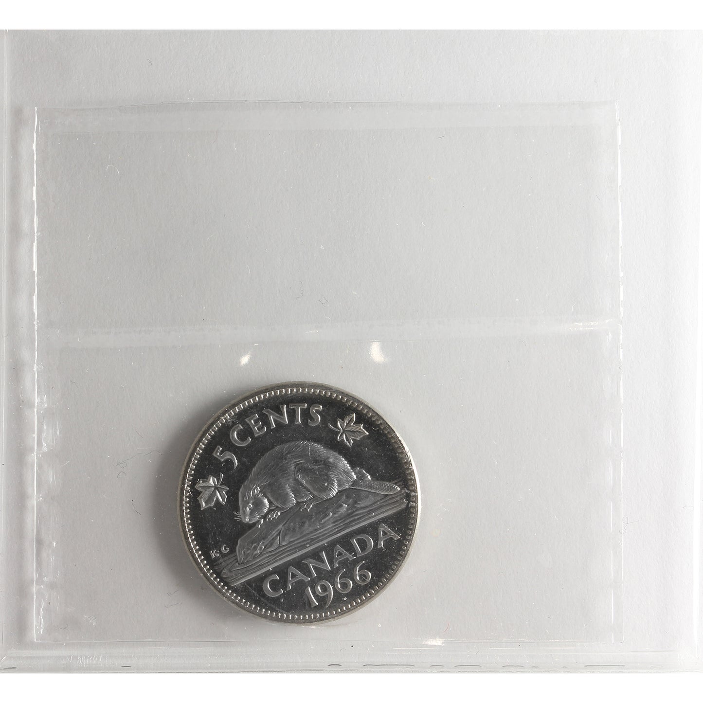 1966 Canada 5-cents ICCS Certified PL66 Heavy Cameo